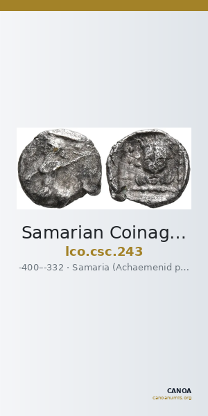 Samarian Coinage 243 — CANOA