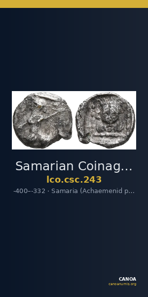 Samarian Coinage 243 — CANOA