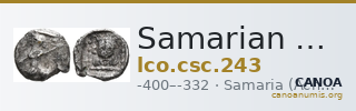 Samarian Coinage 243 — CANOA