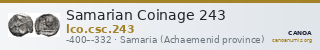 Samarian Coinage 243 — CANOA