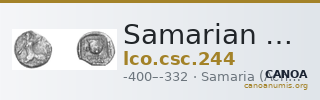 Samarian Coinage 244 — CANOA