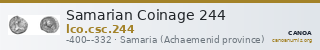 Samarian Coinage 244 — CANOA
