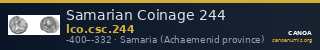 Samarian Coinage 244 — CANOA