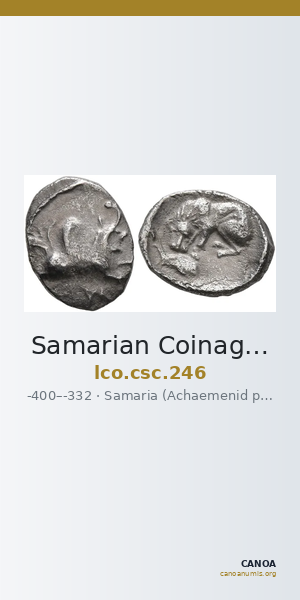 Samarian Coinage 246 — CANOA