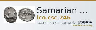 Samarian Coinage 246 — CANOA