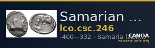 Samarian Coinage 246 — CANOA
