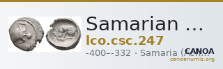 Samarian Coinage 247 — CANOA