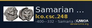 Samarian Coinage 248 — CANOA