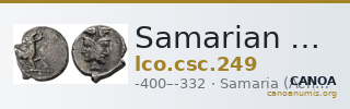 Samarian Coinage 249 — CANOA