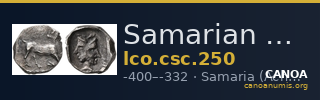 Samarian Coinage 250 — CANOA