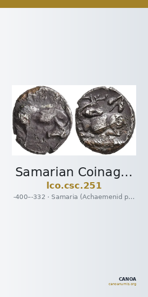 Samarian Coinage 251 — CANOA