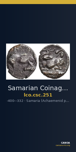 Samarian Coinage 251 — CANOA