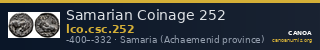 Samarian Coinage 252 — CANOA