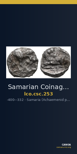 Samarian Coinage 253 — CANOA