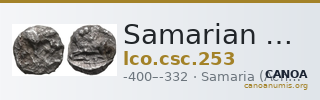 Samarian Coinage 253 — CANOA