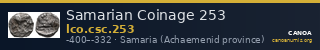 Samarian Coinage 253 — CANOA