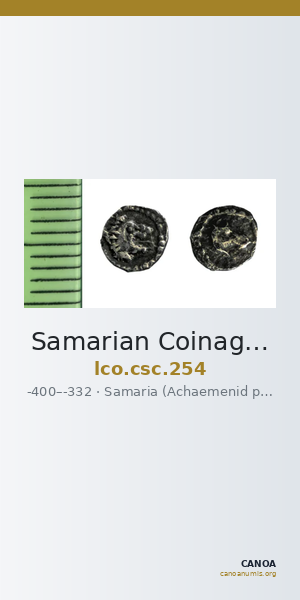 Samarian Coinage 254 — CANOA