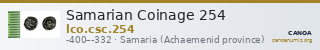 Samarian Coinage 254 — CANOA