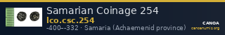 Samarian Coinage 254 — CANOA