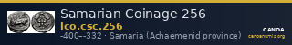 Samarian Coinage 256 — CANOA