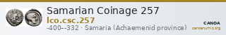 Samarian Coinage 257 — CANOA