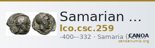 Samarian Coinage 259 — CANOA