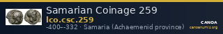 Samarian Coinage 259 — CANOA