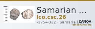 Samarian Coinage 26 — CANOA