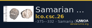 Samarian Coinage 26 — CANOA