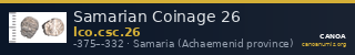 Samarian Coinage 26 — CANOA