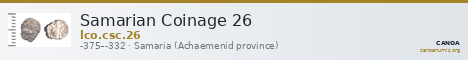 Samarian Coinage 26 — CANOA