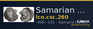 Samarian Coinage 260 — CANOA