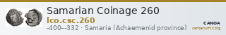 Samarian Coinage 260 — CANOA