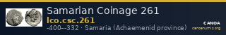 Samarian Coinage 261 — CANOA