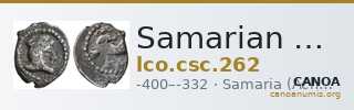Samarian Coinage 262 — CANOA