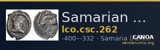 Samarian Coinage 262 — CANOA