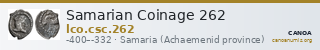 Samarian Coinage 262 — CANOA
