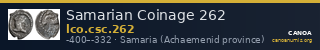 Samarian Coinage 262 — CANOA