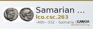 Samarian Coinage 263 — CANOA