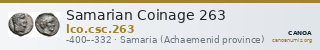 Samarian Coinage 263 — CANOA