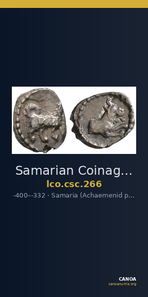 Samarian Coinage 266 — CANOA