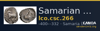 Samarian Coinage 266 — CANOA