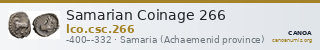 Samarian Coinage 266 — CANOA