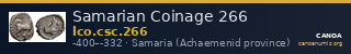 Samarian Coinage 266 — CANOA
