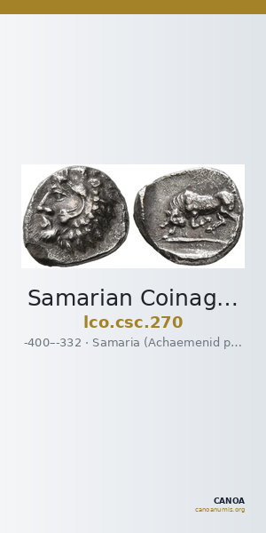 Samarian Coinage 270 — CANOA