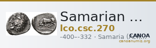 Samarian Coinage 270 — CANOA