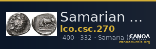 Samarian Coinage 270 — CANOA