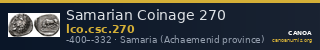 Samarian Coinage 270 — CANOA