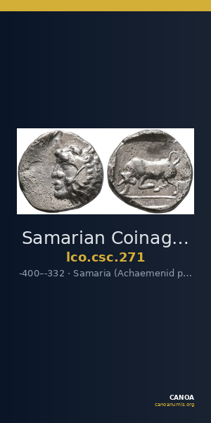 Samarian Coinage 271 — CANOA
