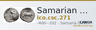 Samarian Coinage 271 — CANOA